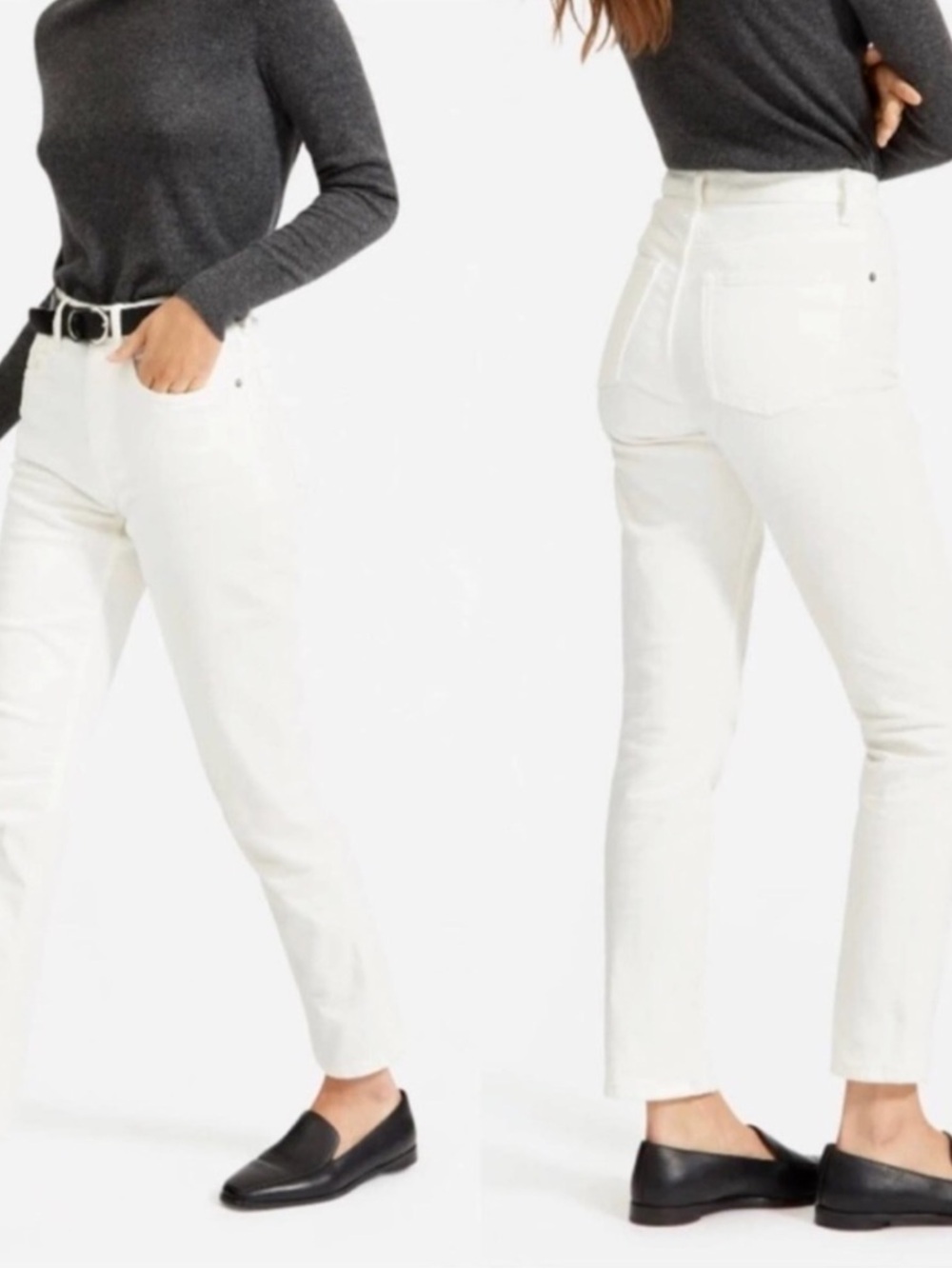 Everlane The Original Cheeky Jean Size: 25 Ankle
Color: Bone